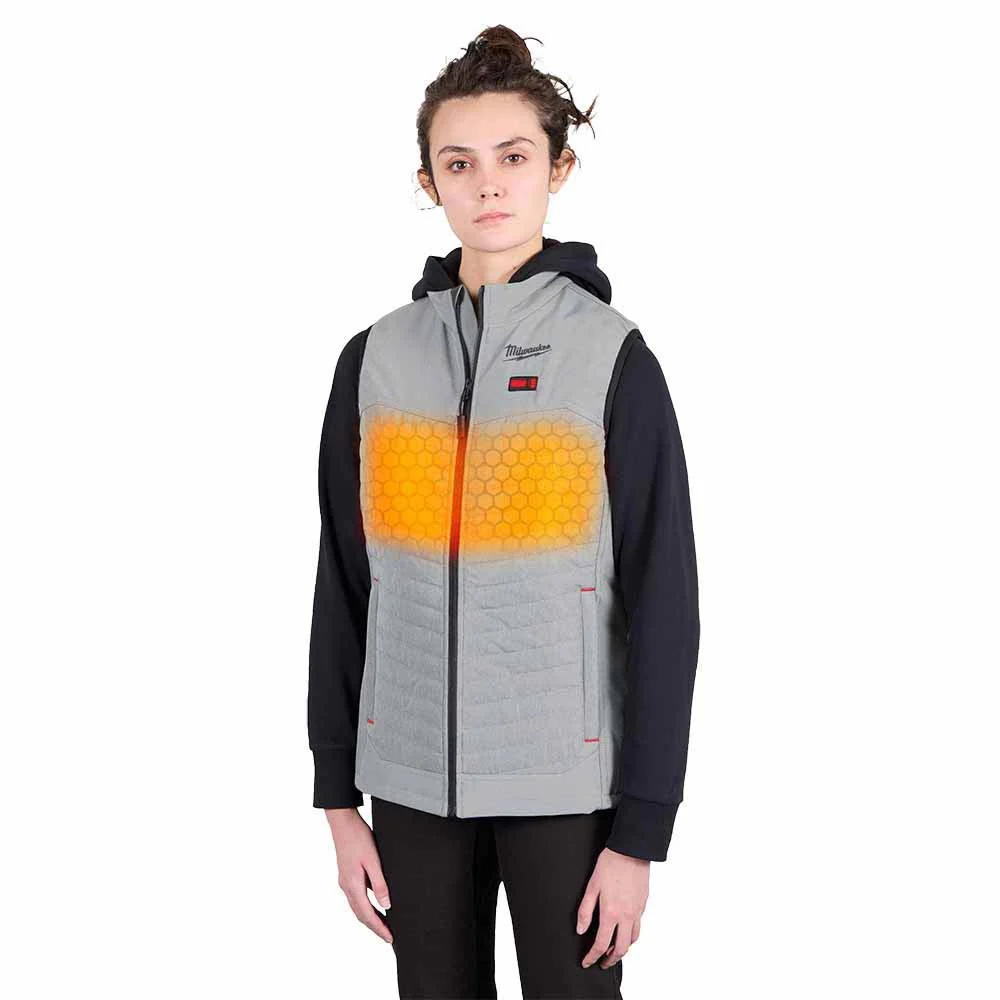 Milwaukee F300G-21 M12 Women's Gray Axis Vest with (1) 2.0 Ah Battery and Charger - Builderot