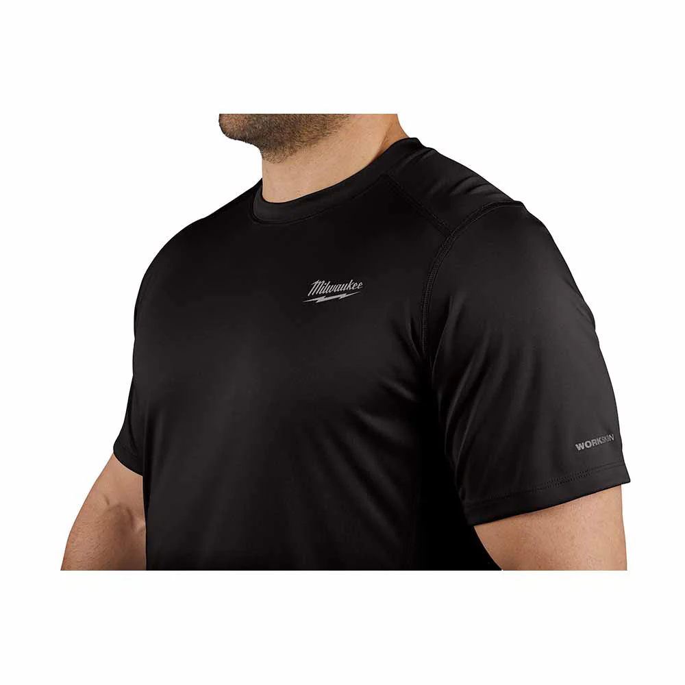 Milwaukee 414B WORKSKIN Lightweight Performance Shirt - Short Sleeve - Black - Builderot