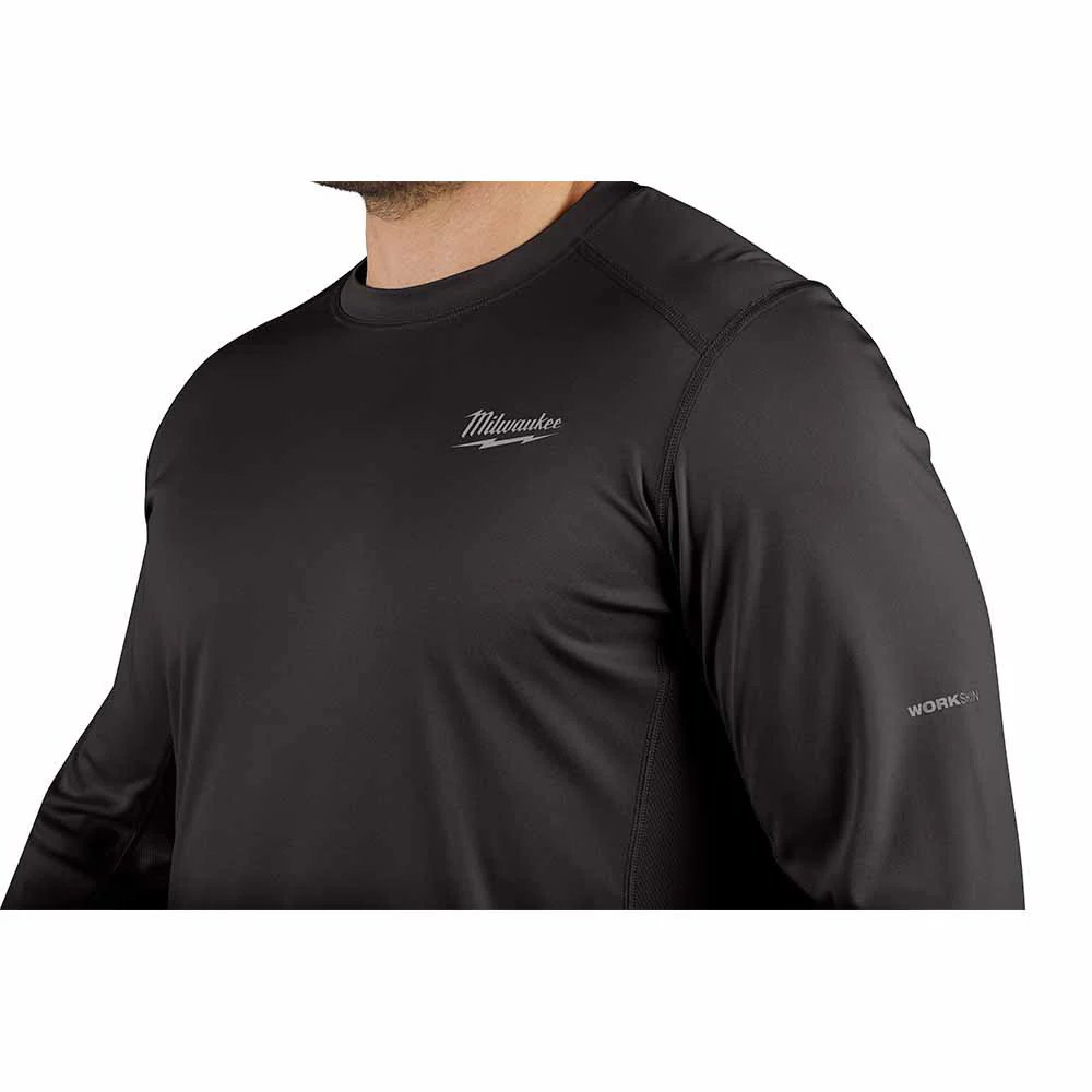 Milwaukee 415B WORKSKIN Lightweight Performance Shirt - Long Sleeve - Black - Builderot
