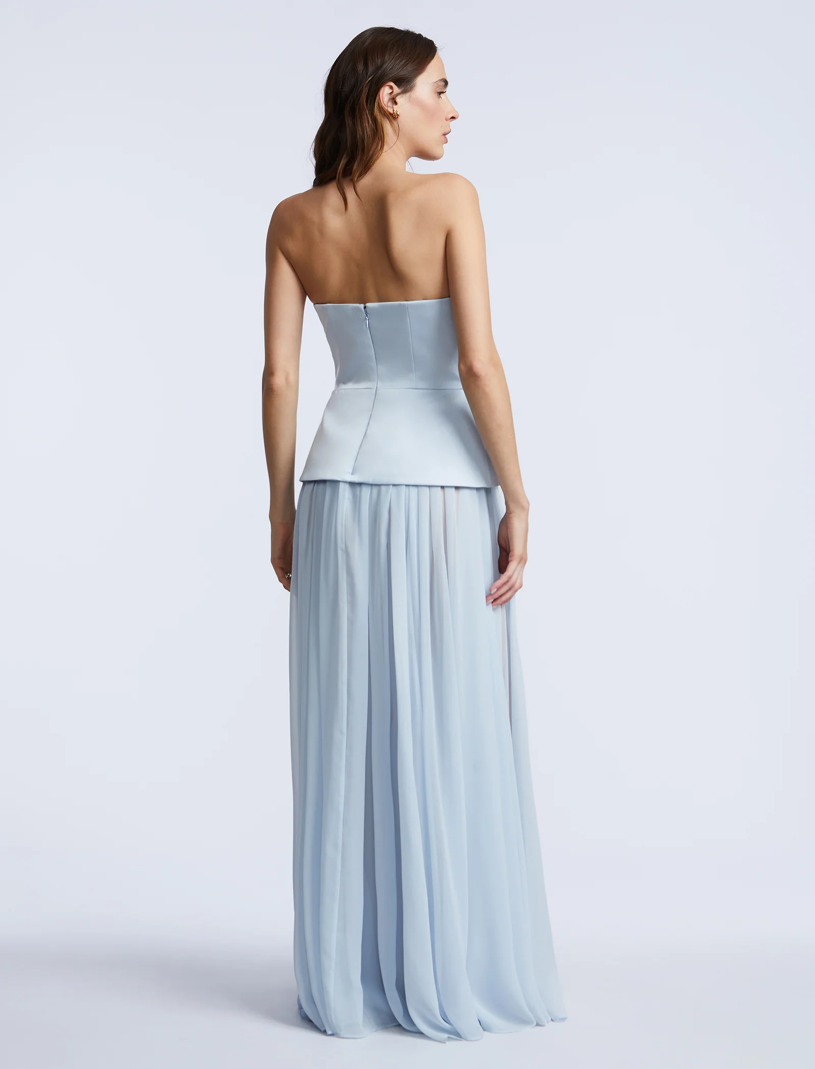 Strapless Peplum Gown - Builderot