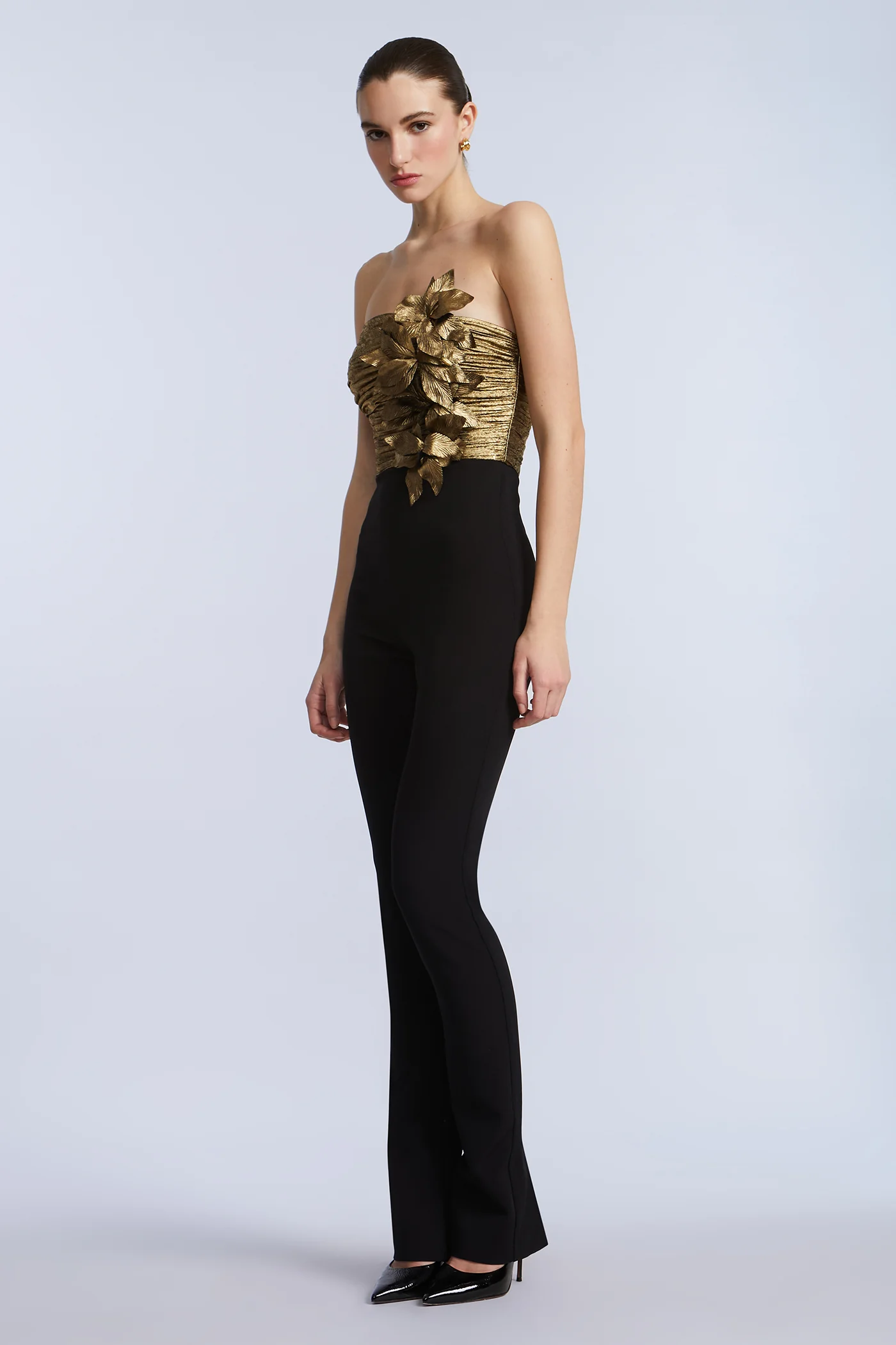 Flower Detail Jumpsuit - Builderot