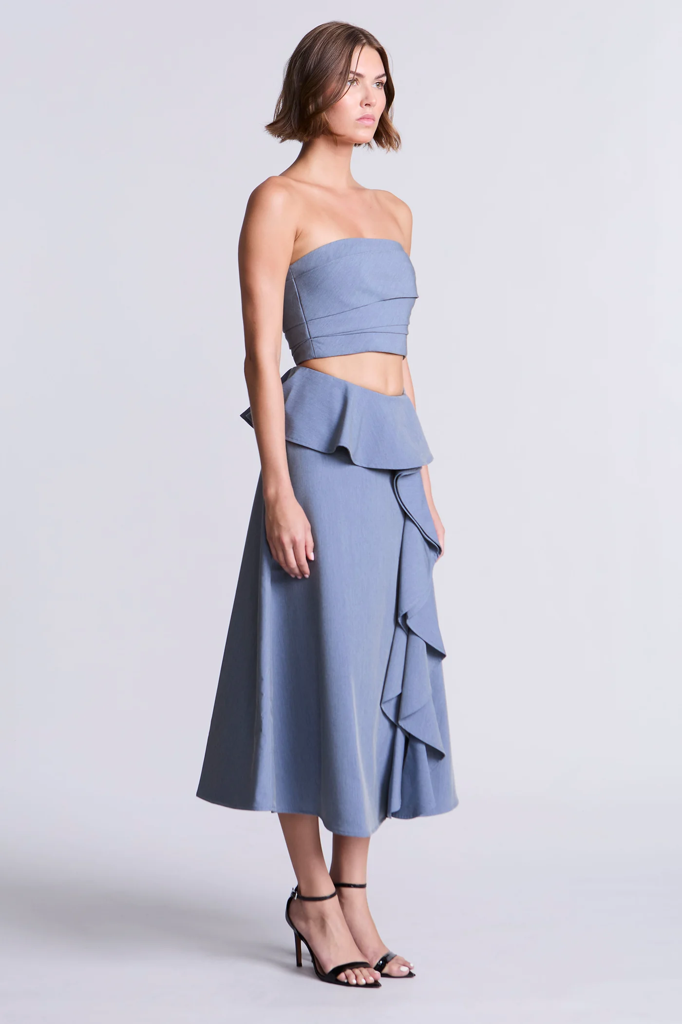 Solid Suiting Fabric Bustier - Builderot