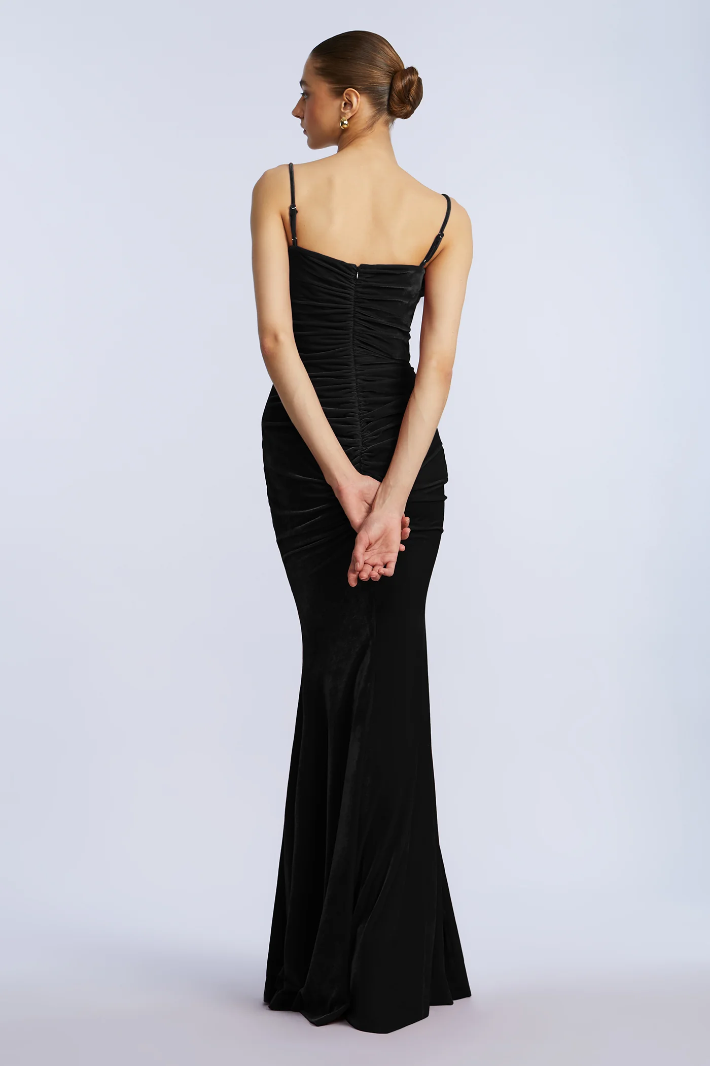 Ruffle Velvet Gown - Builderot