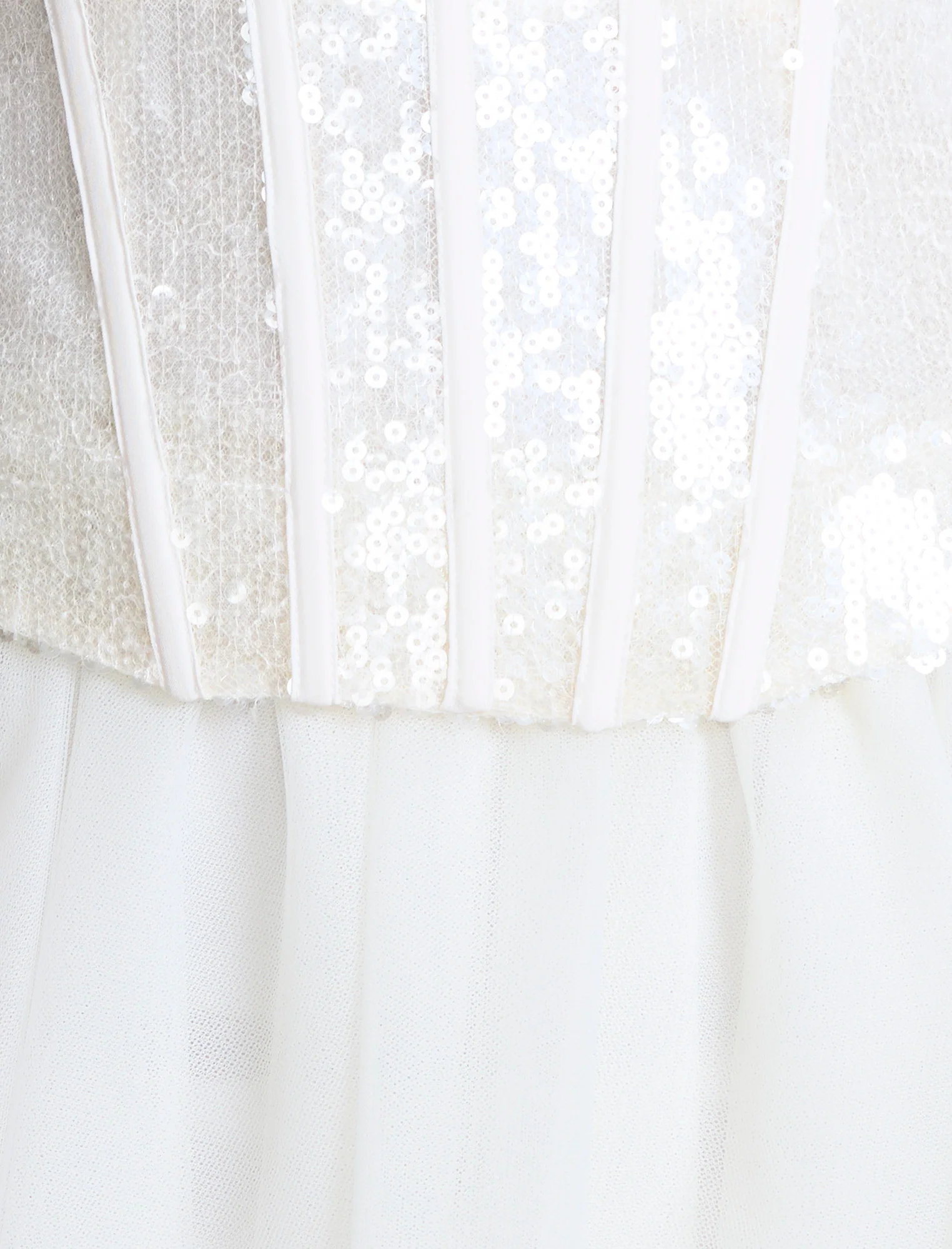 Sequin Lace Peplum Tulle Dress - Builderot