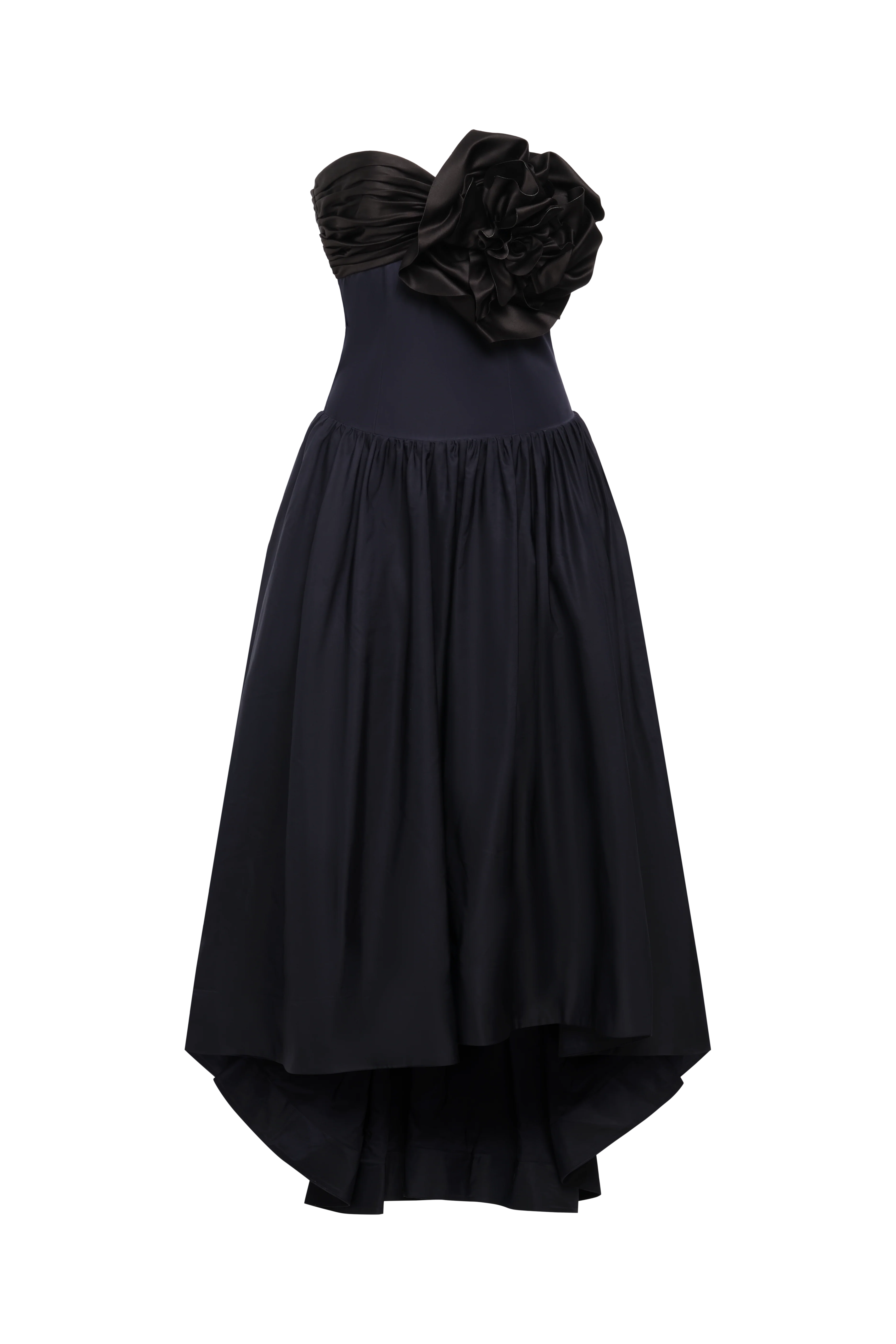 High Low Gown With Flower - Builderot