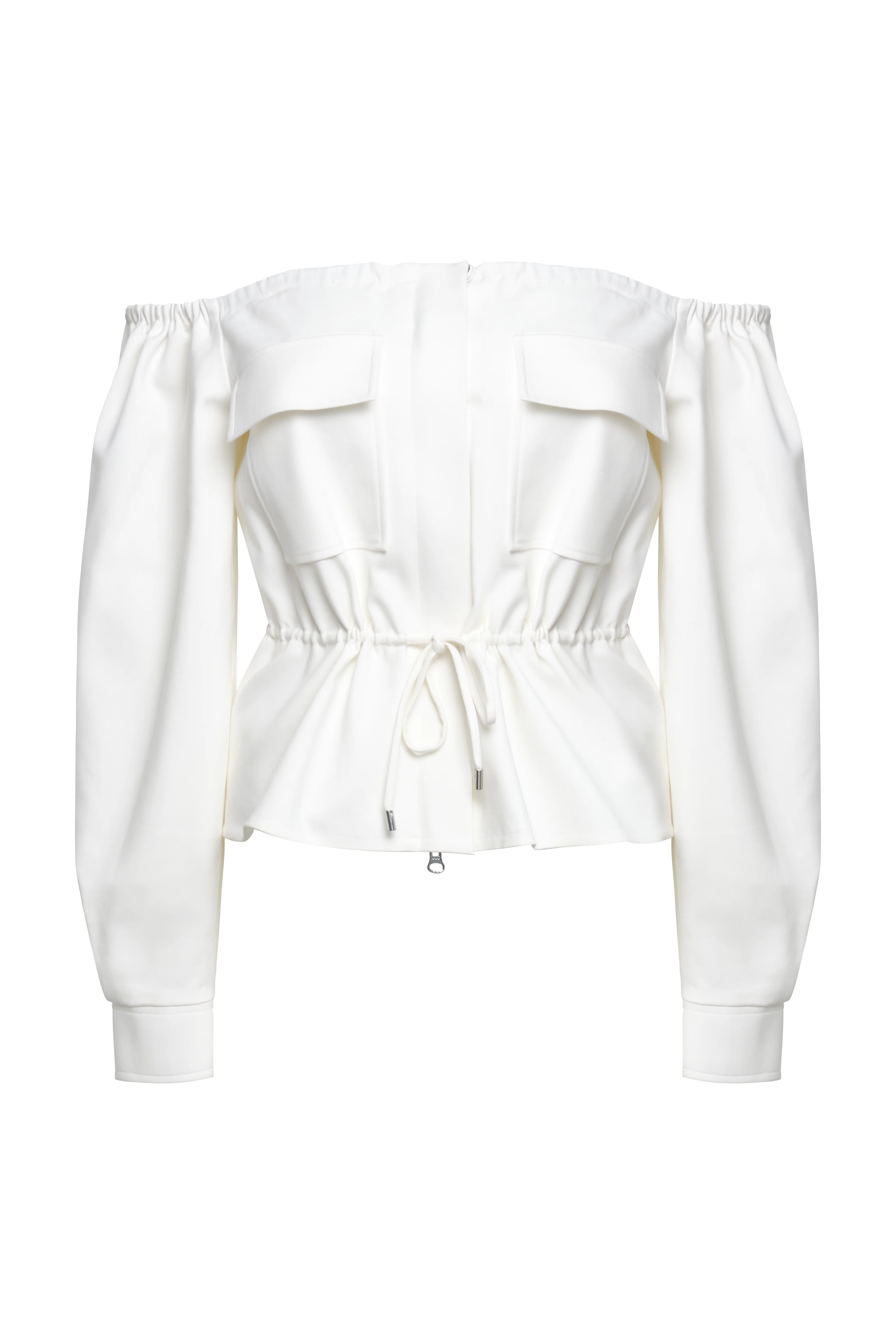 Off Shoulder Drawstring Top - Builderot