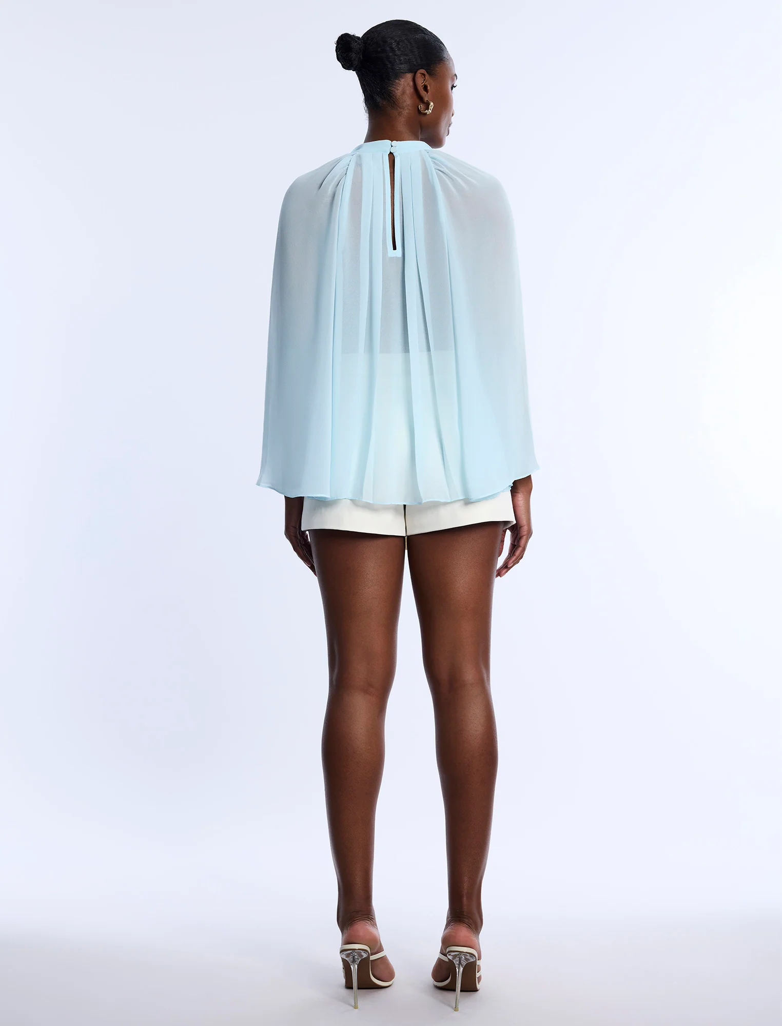 Pleated Sheer Blouse - Builderot