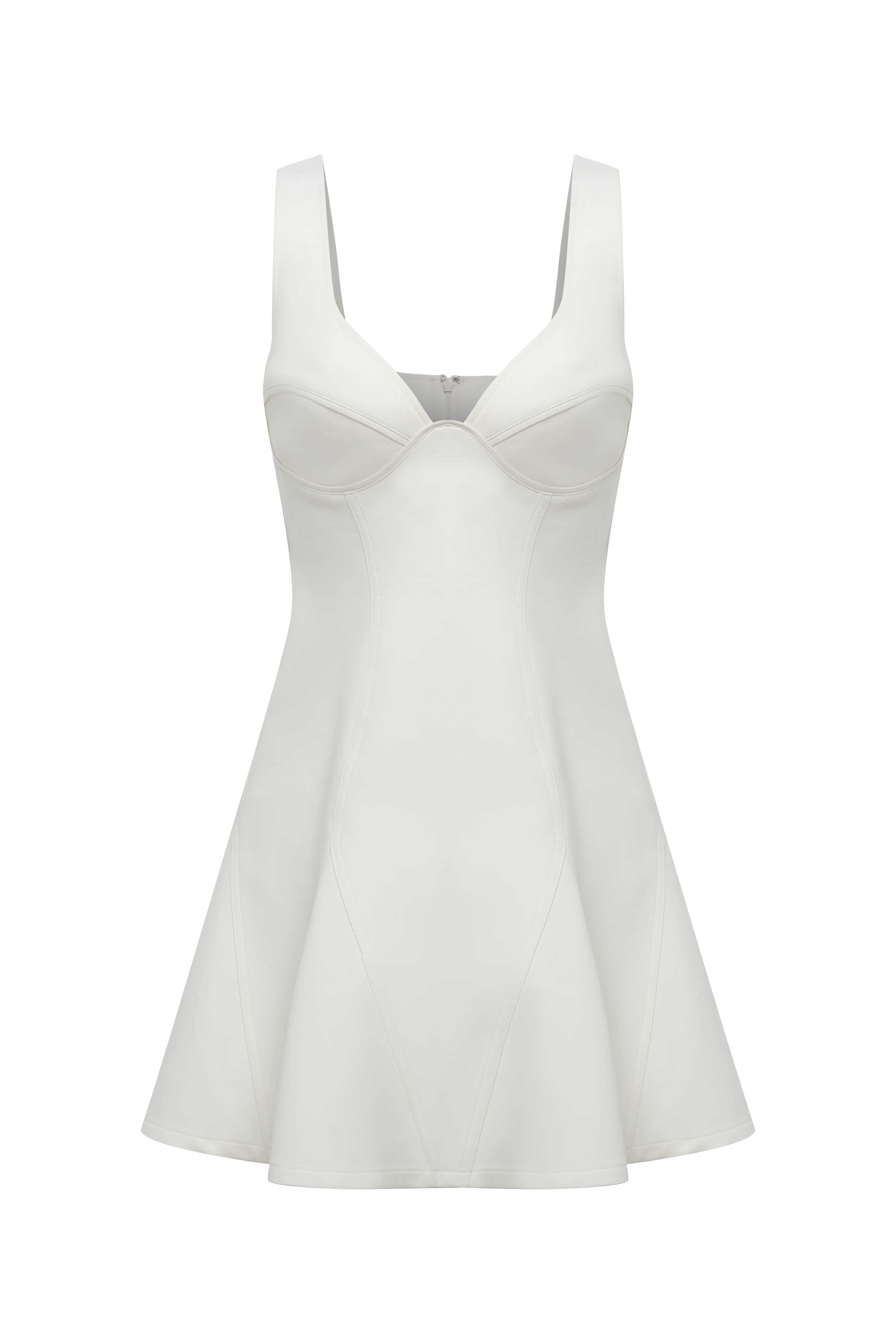 Solid Godet Dress - Builderot