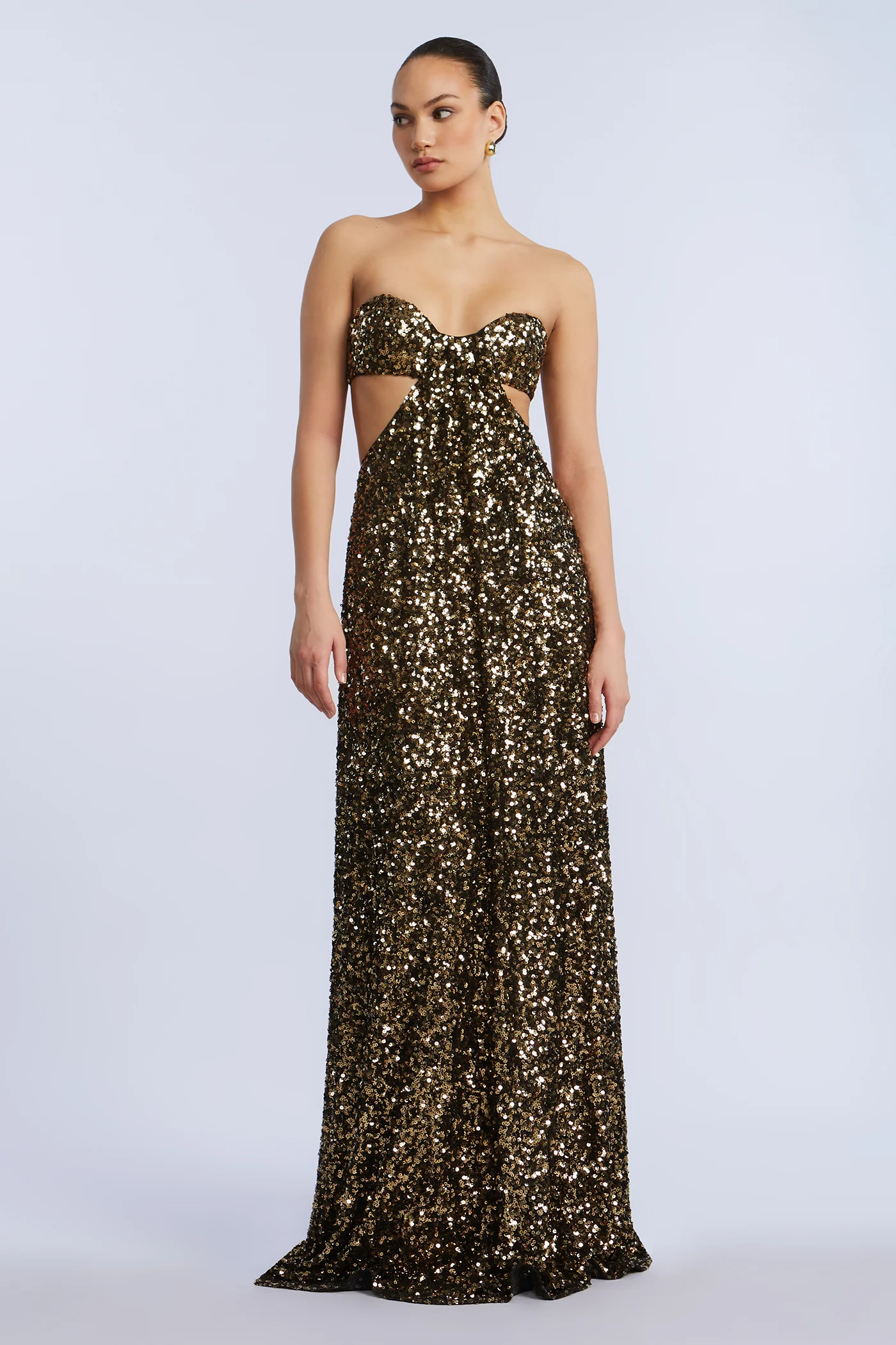Sequin Strapless Gown - Builderot