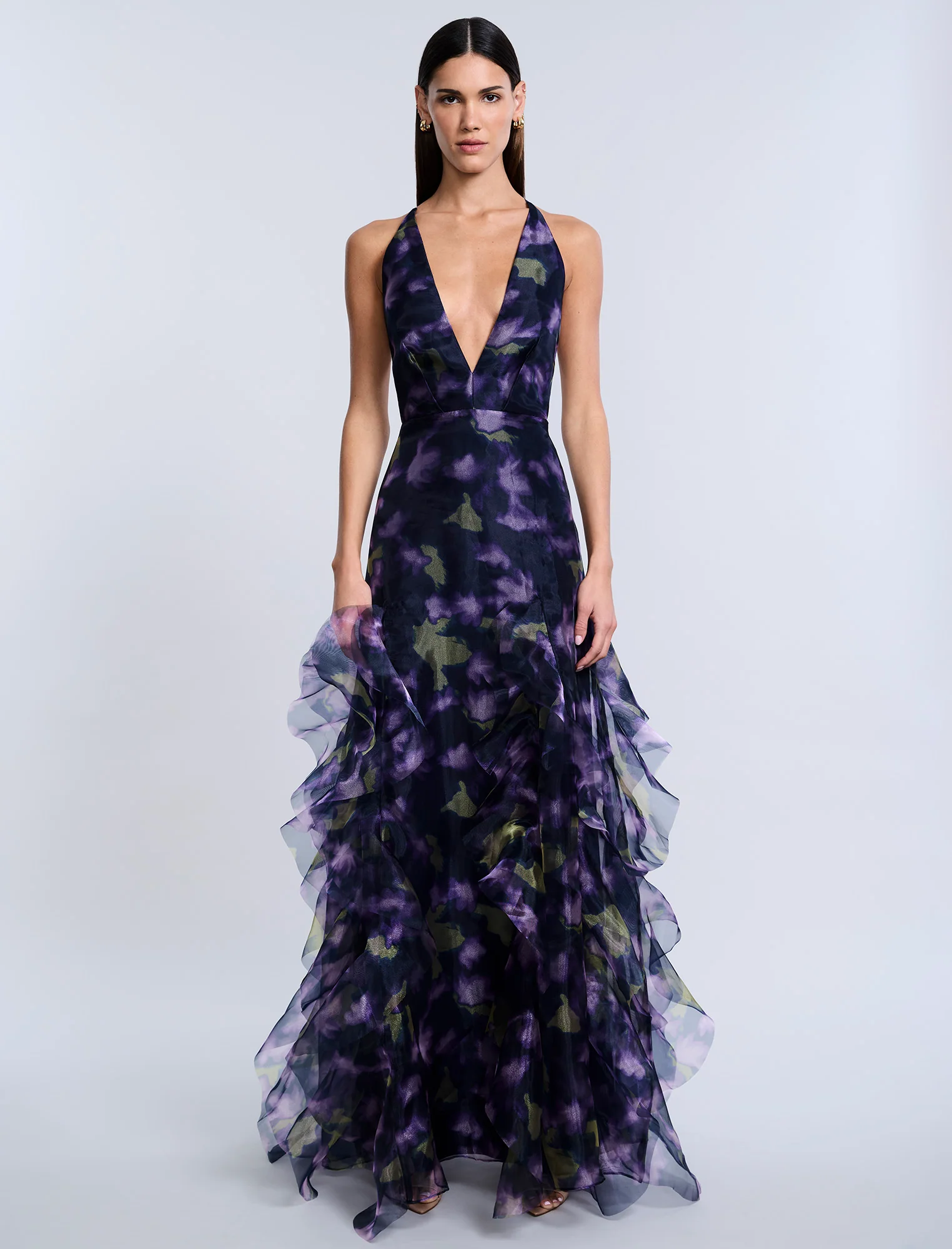 Printed Organza Gown - Builderot