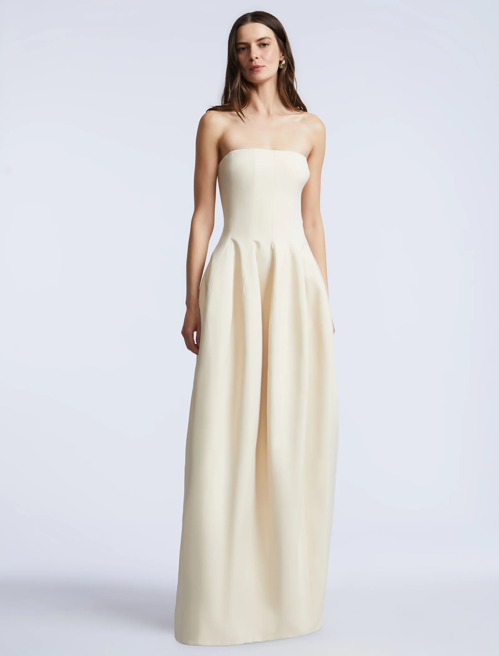 Solid Structured Gown - Builderot
