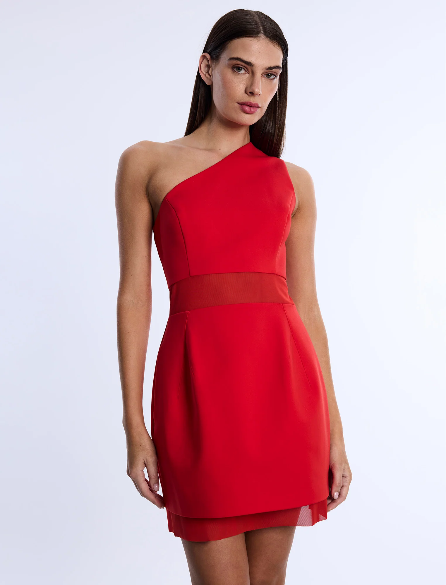 One Shoulder Mini Dress - Builderot