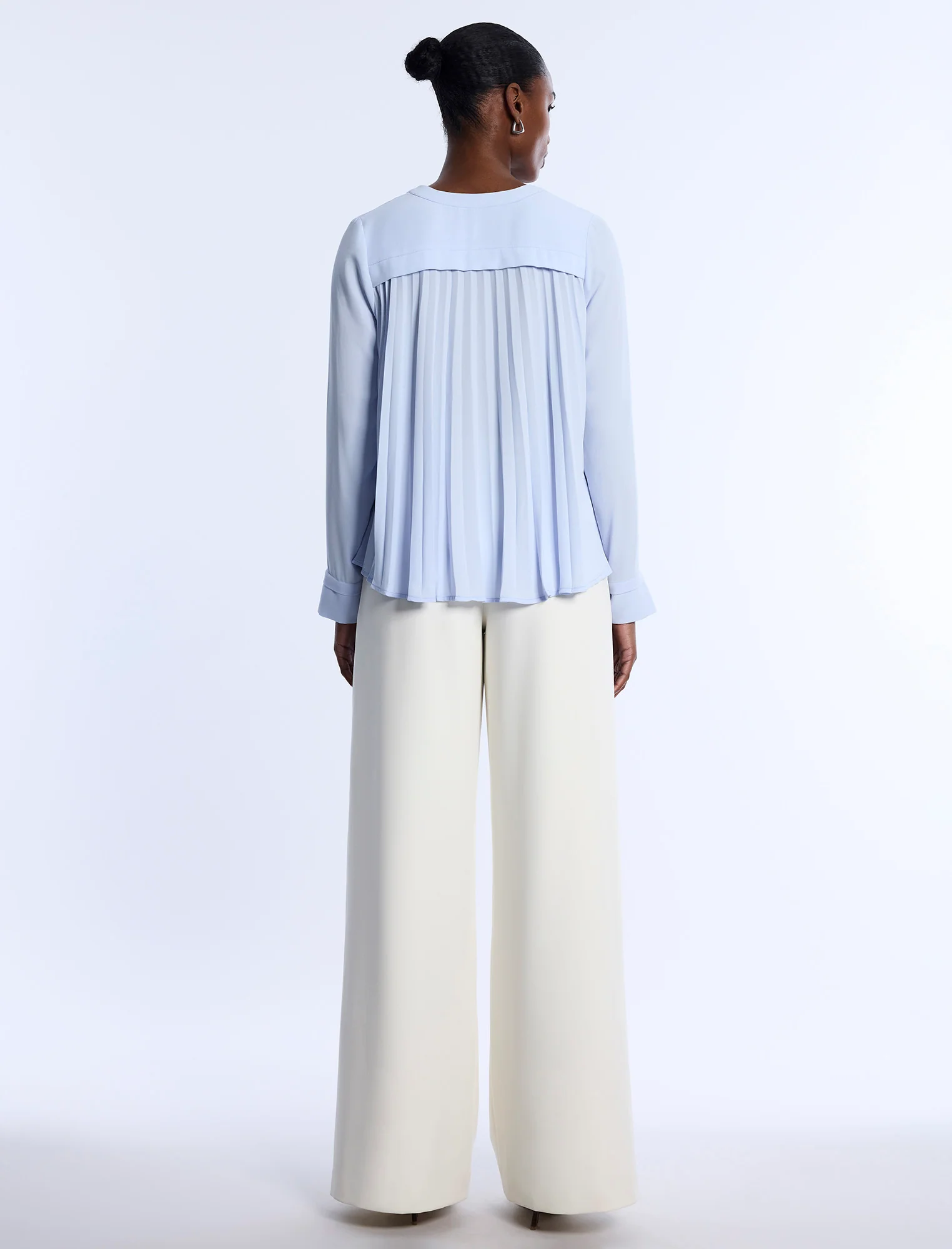 Pleated Back Blouse - Builderot
