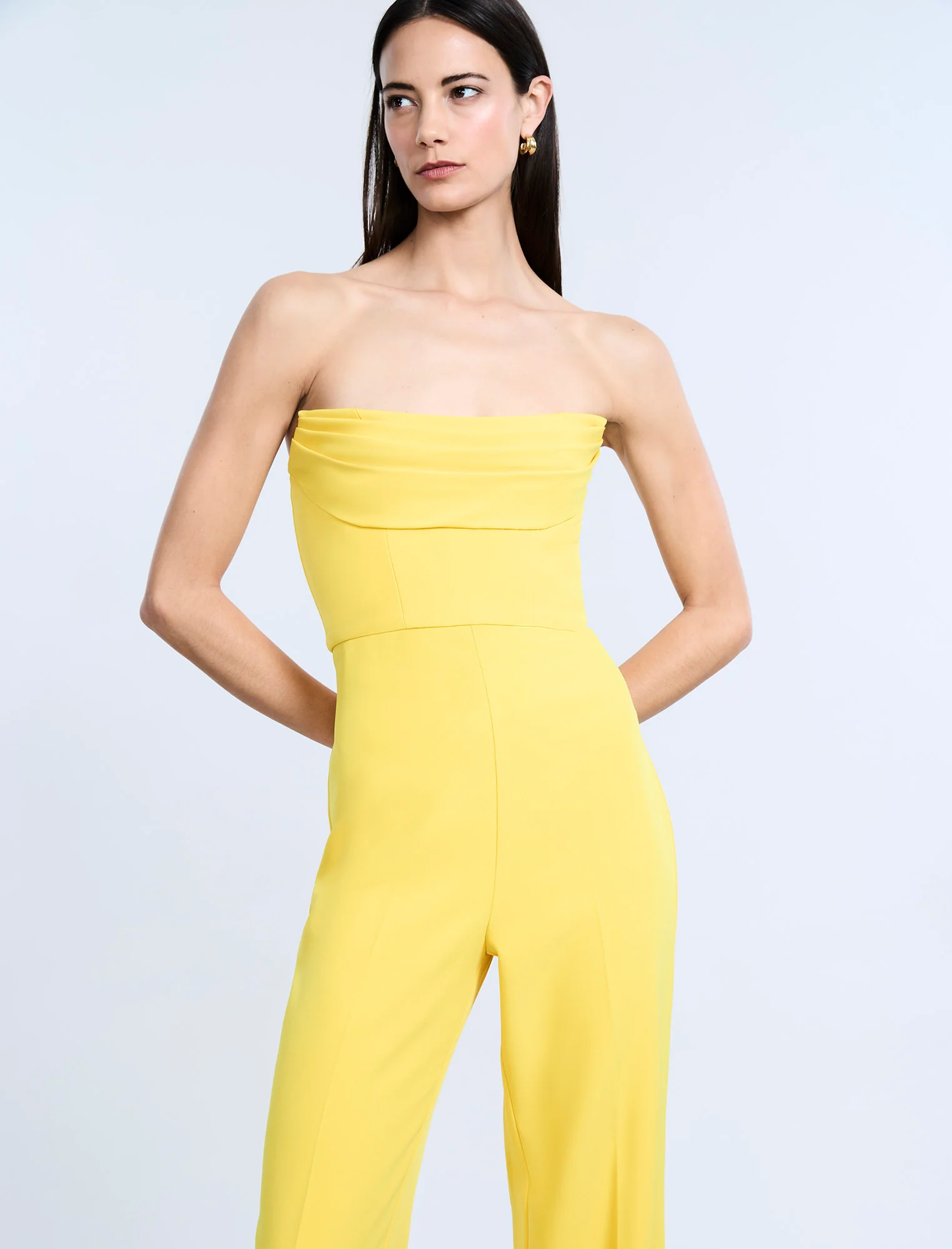 Corset Jumpsuit With Drape - Builderot