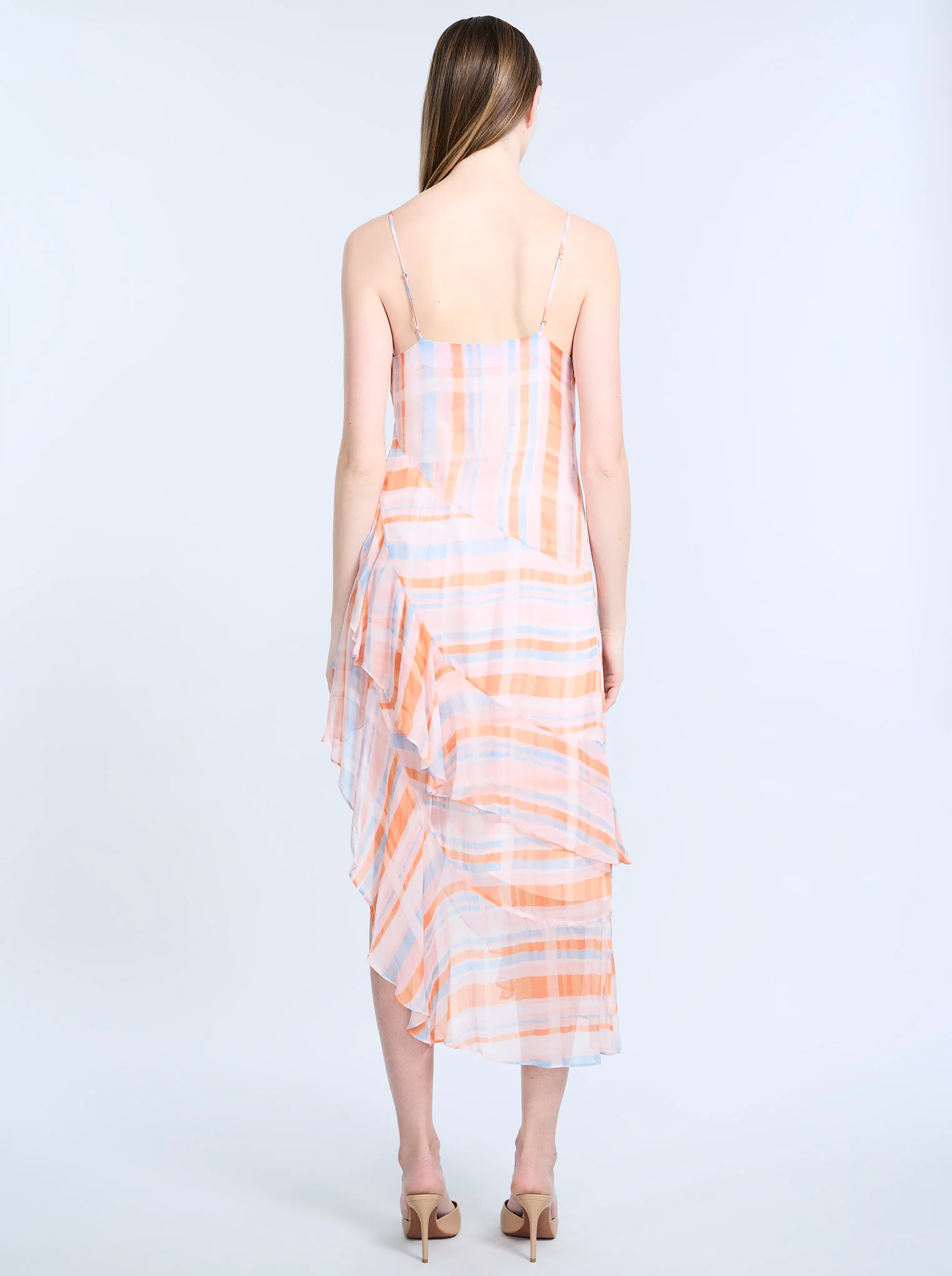 Cowl Neck Ruffle Dress - Builderot