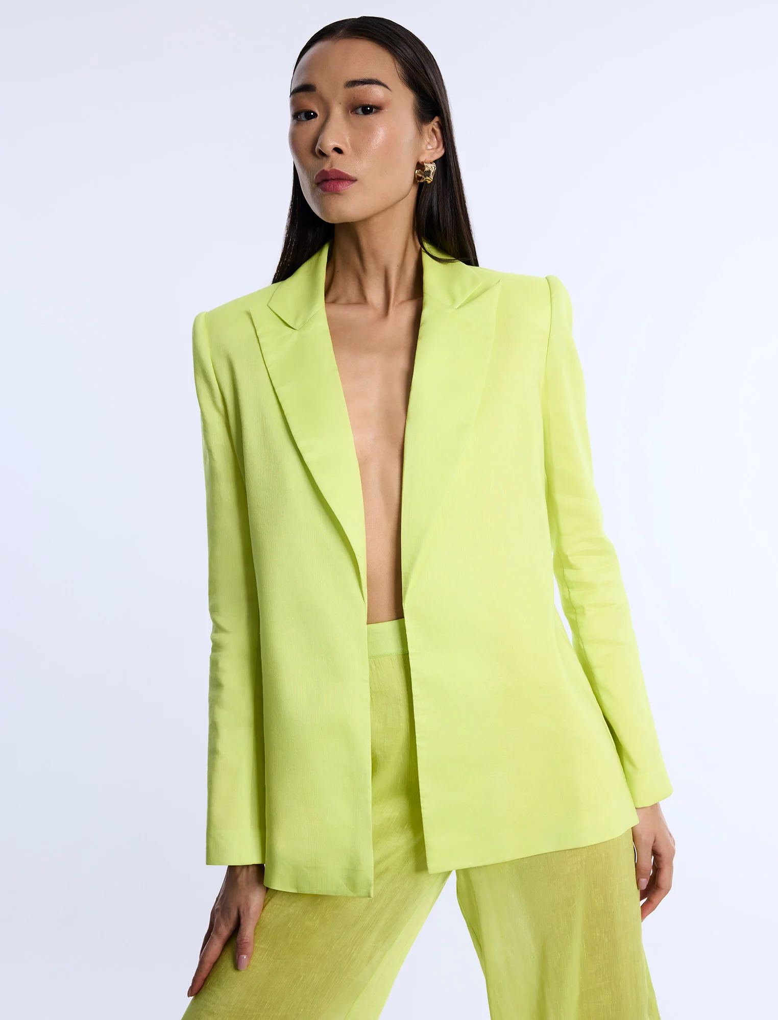 Airy Textured Blazer - Builderot