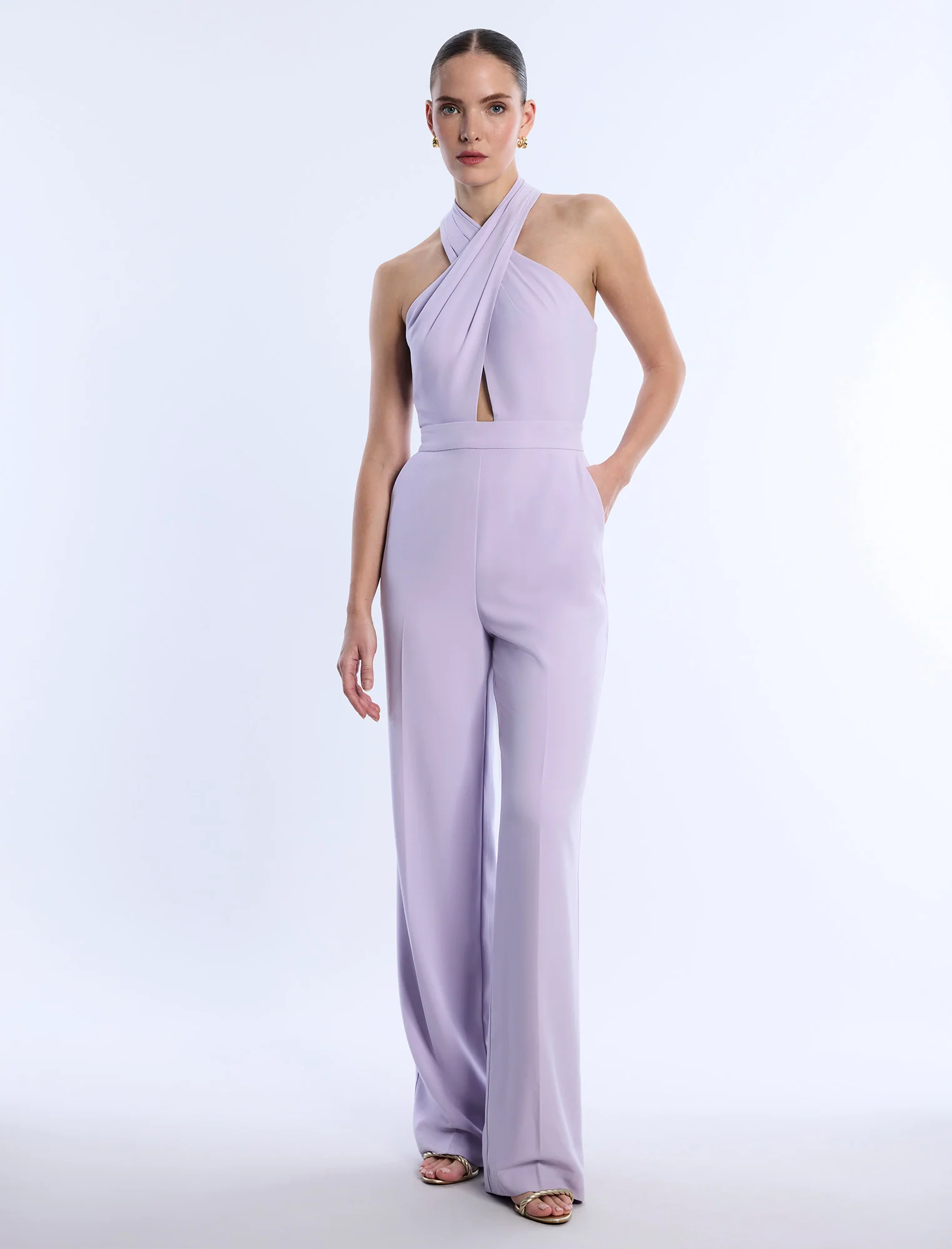 Cross Neck Jumpsuit - Builderot