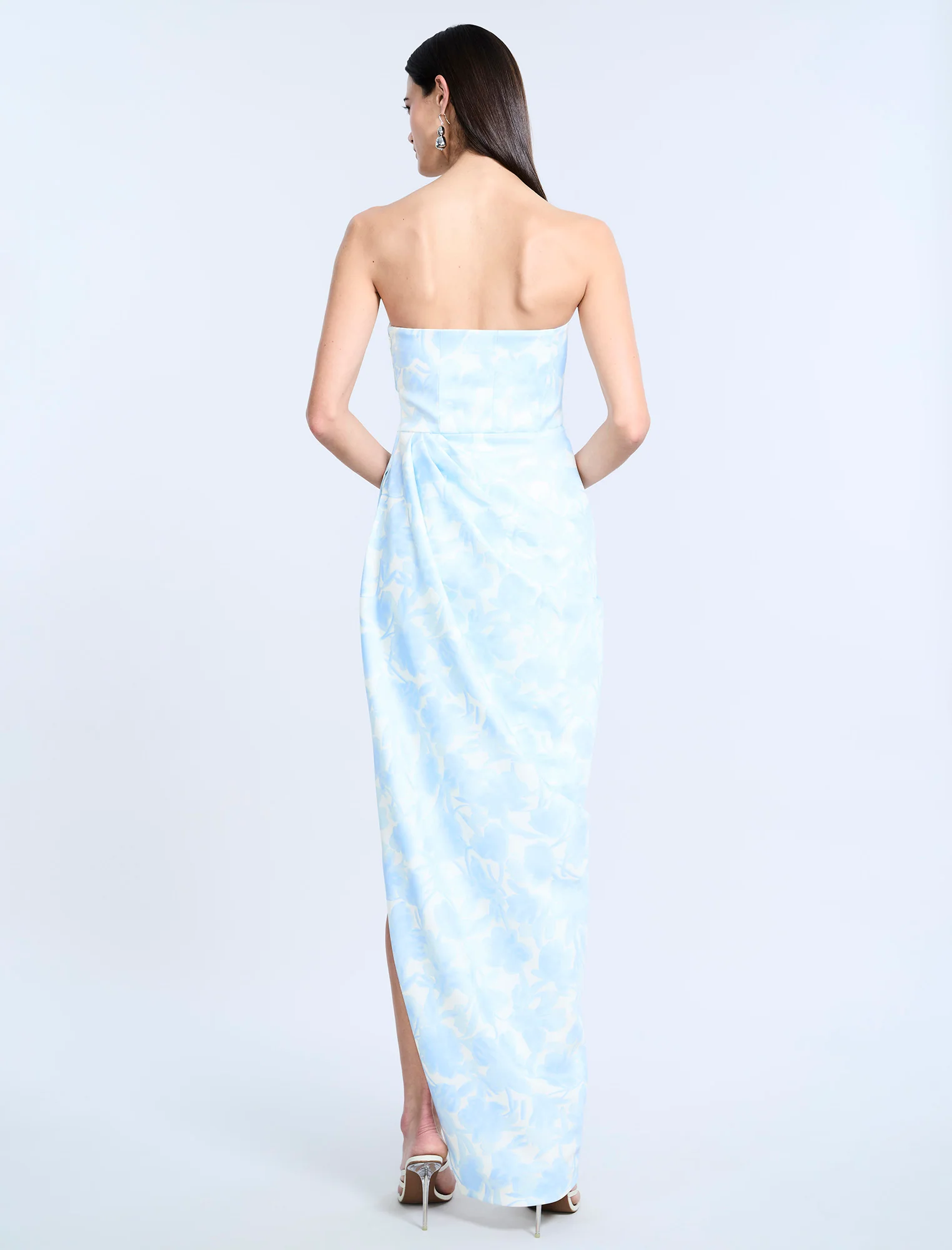 Pleat Bodice Wrap Skirt Gown - Builderot