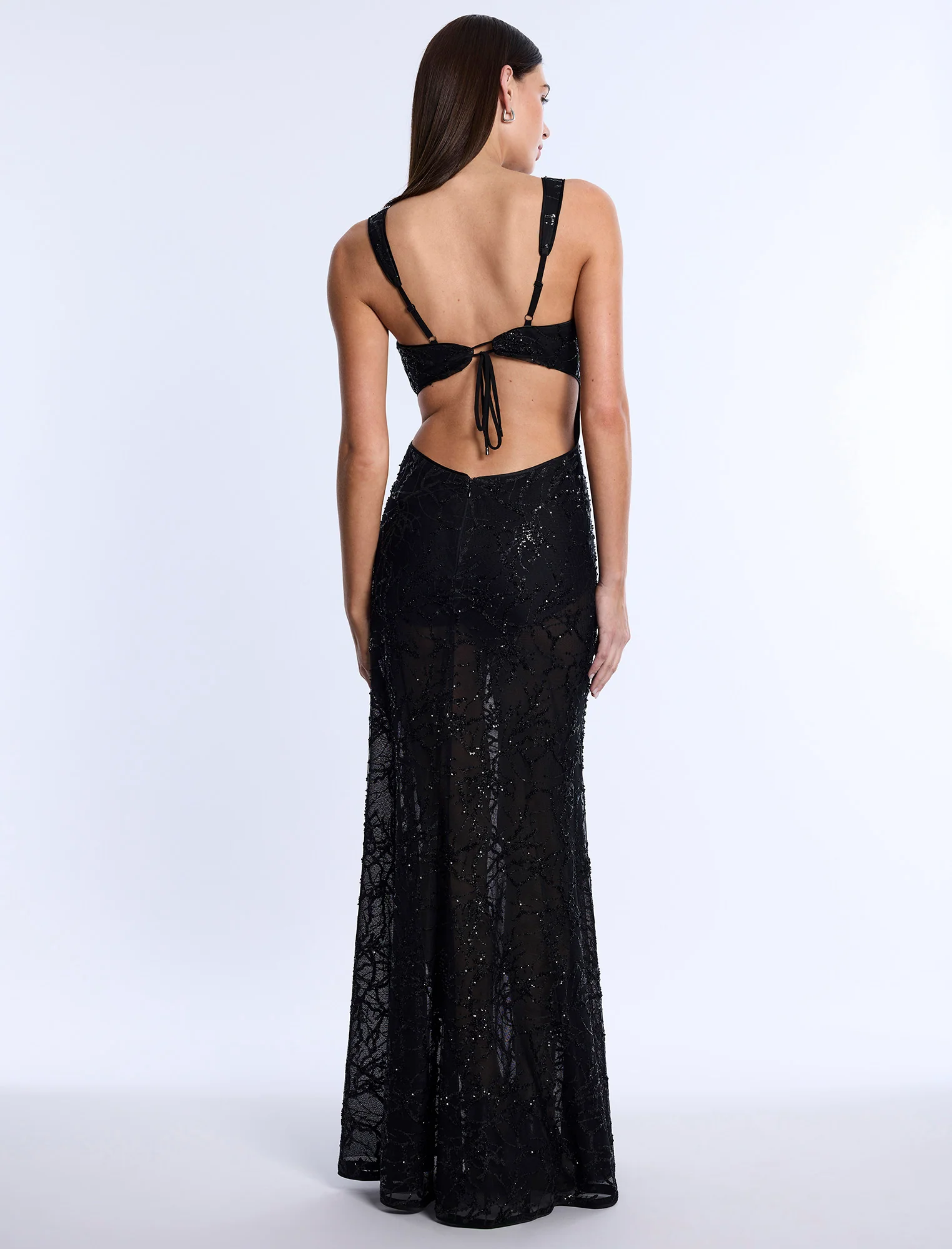 Embellished Cut-Out Gown - Builderot