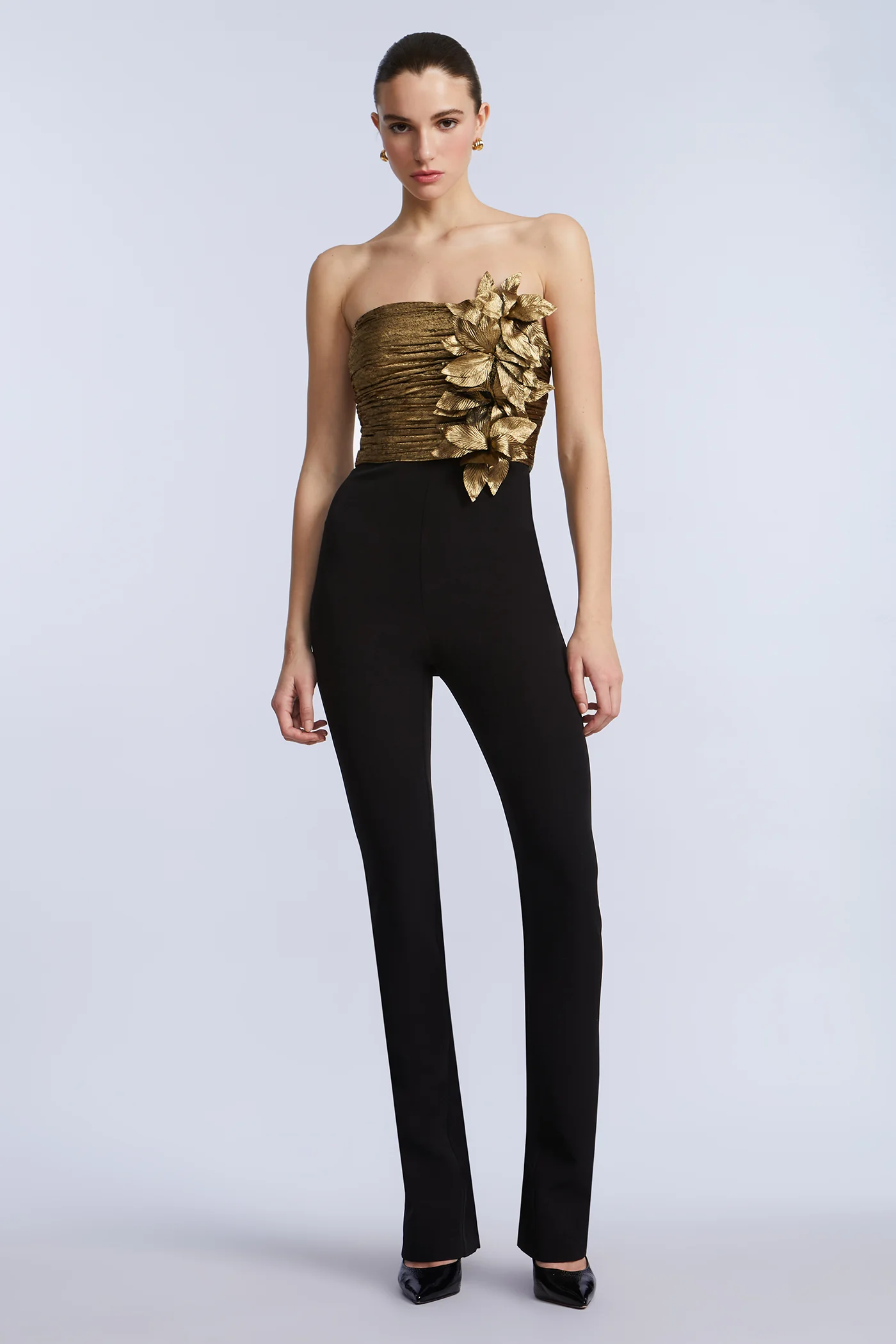 Flower Detail Jumpsuit - Builderot