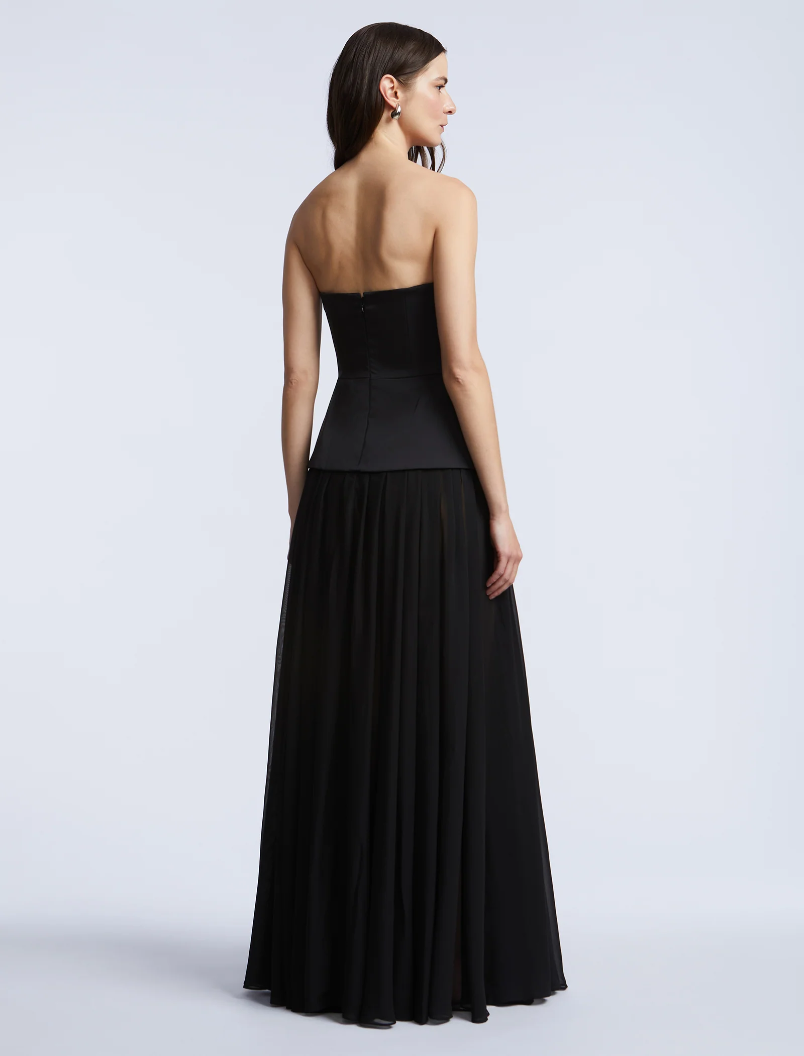 Strapless Peplum Gown - Builderot