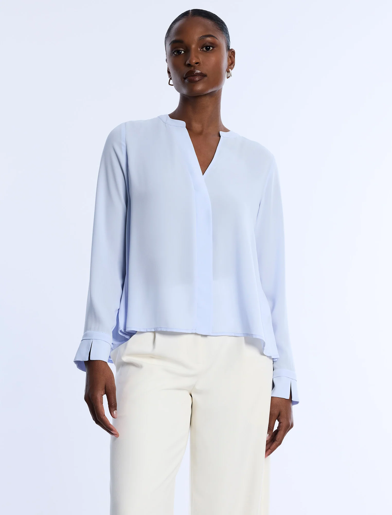 Pleated Back Blouse - Builderot