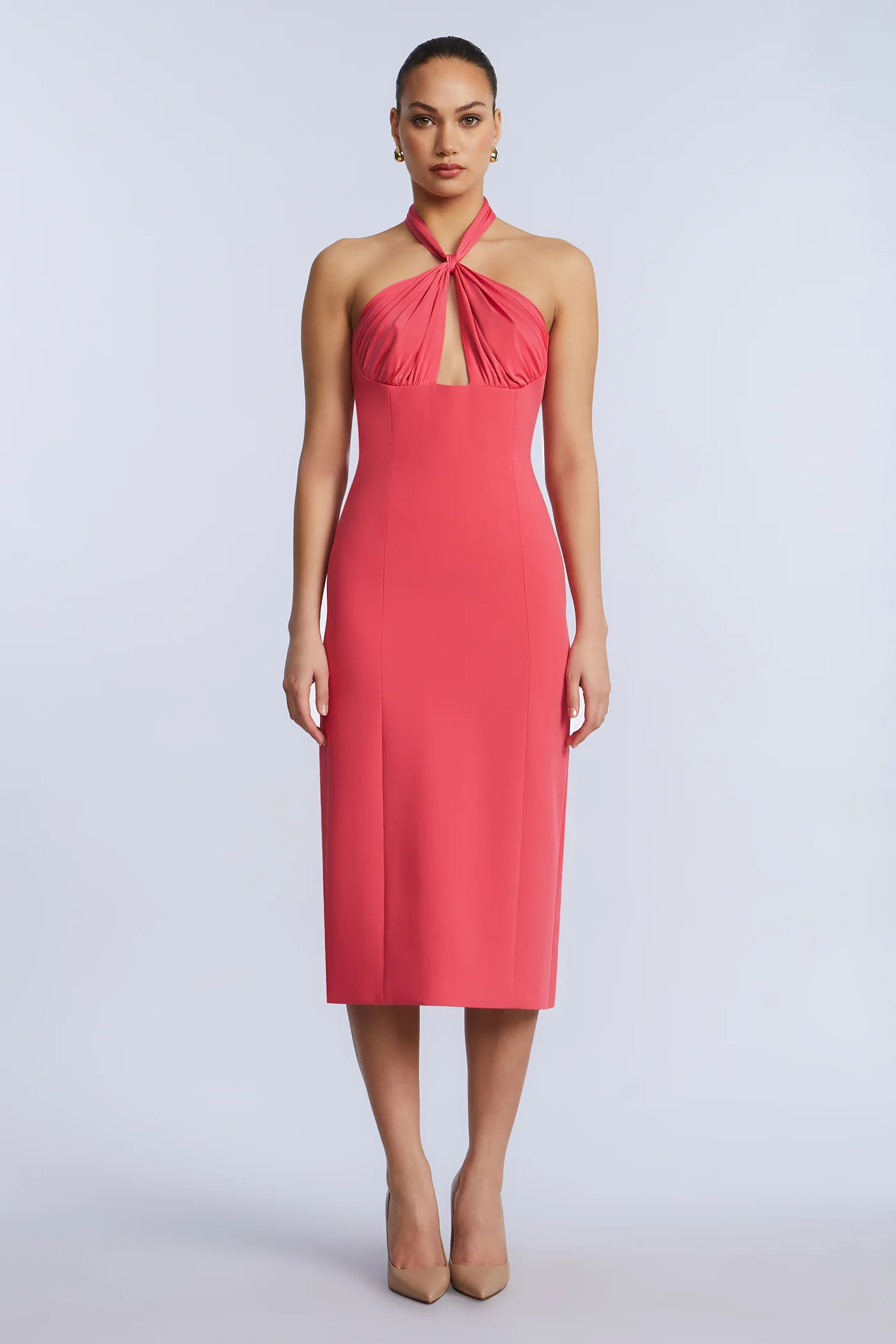 Midi Dress With A Twist - Builderot