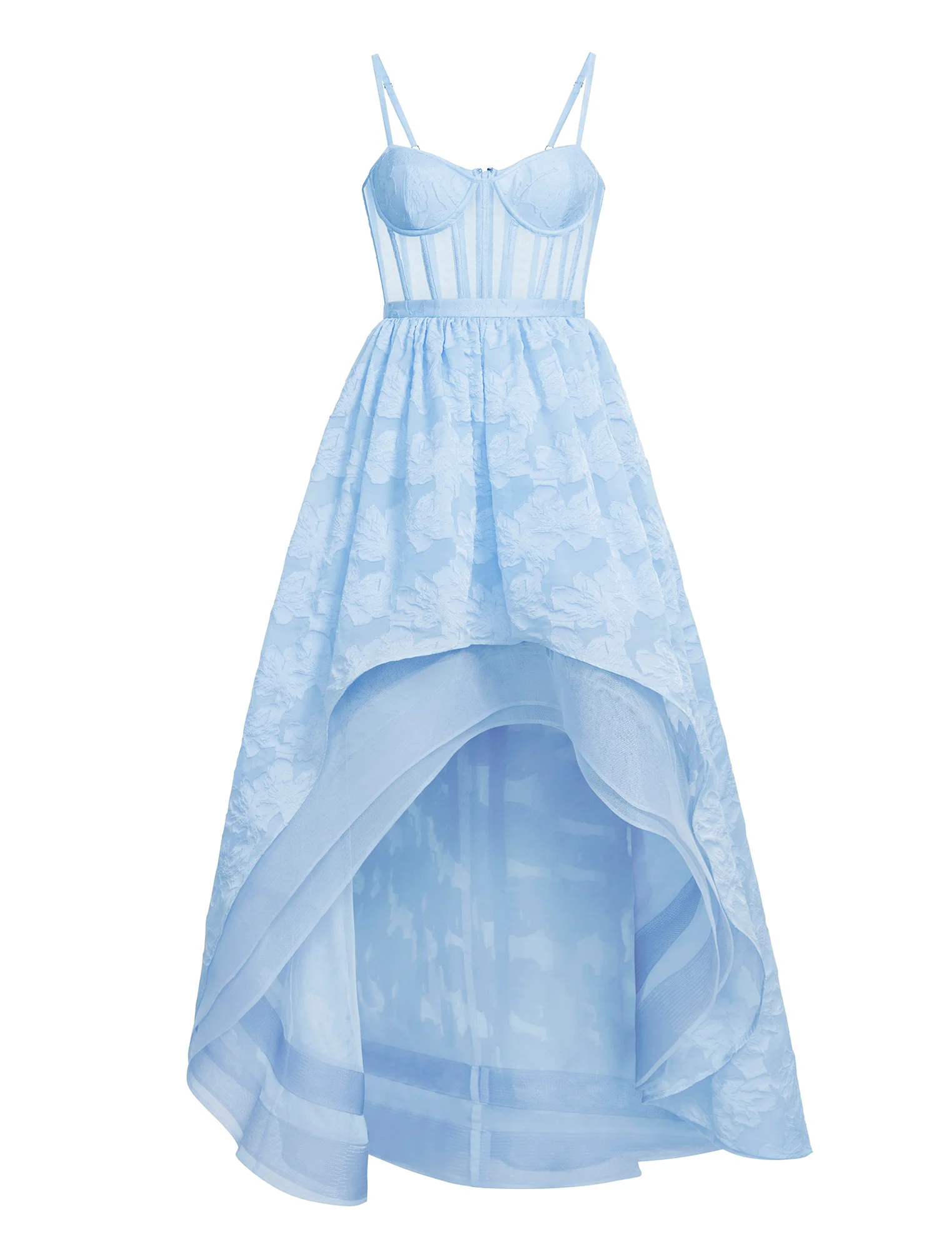 High Low Organza Tulle Gown - Builderot