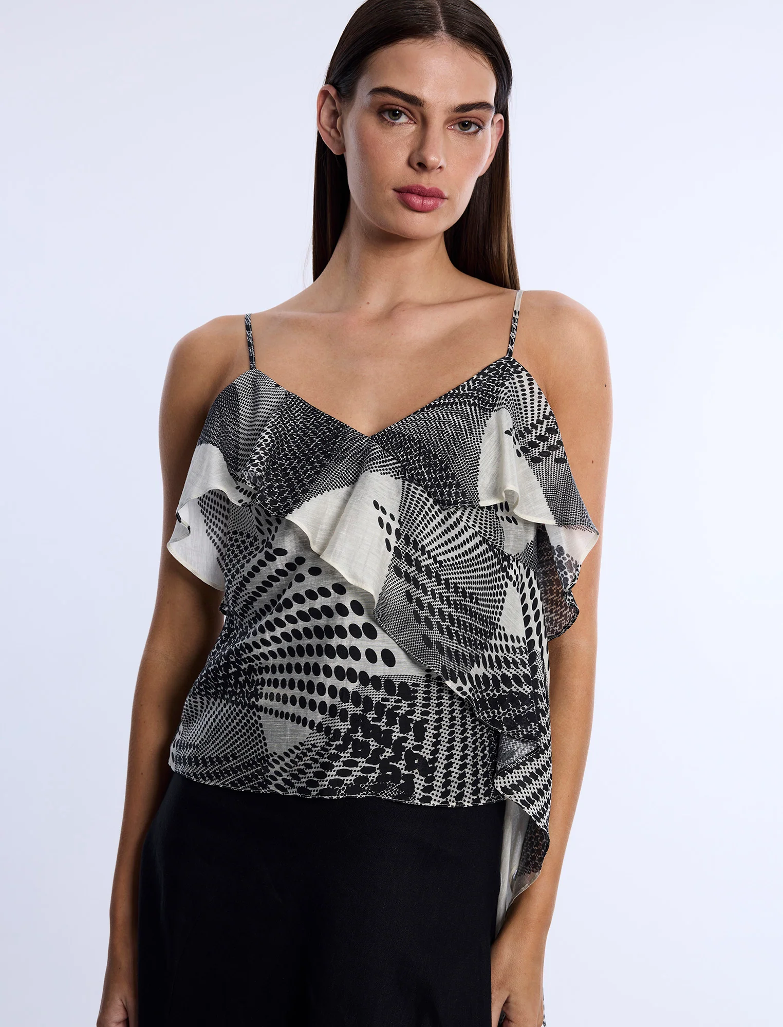 Printed Flounce Cami - Builderot