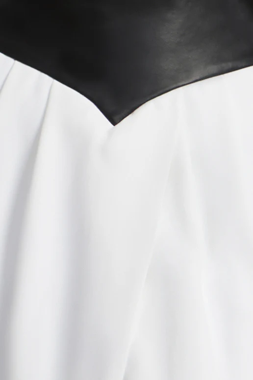 Leather Crepe Skirt - Builderot